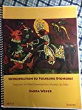 Introduction To Folklore (Honors): English 2270/Comparitive Studies 2350H