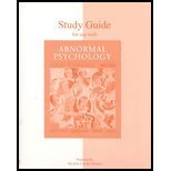 Abnormal Psychology: Current Perspectives, Study Guide